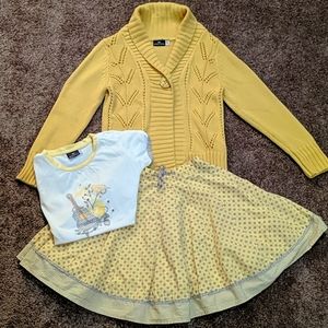 Sergent Major 3 piece Skirt, Sweater and Top Set